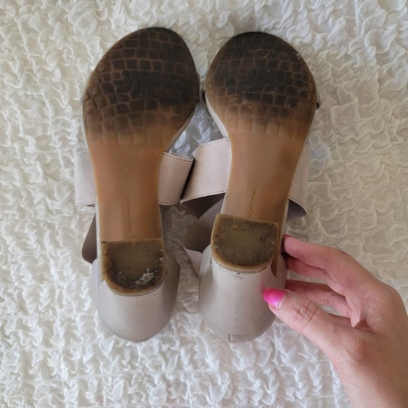 Rockport Adiprene Grey Strappy Sandals Size 10 - Picture 5 of 6